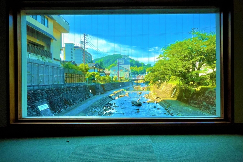 【兵庫県/湯村温泉】ゆあむ専用橋より望むまるで絵画のような景色～夏～