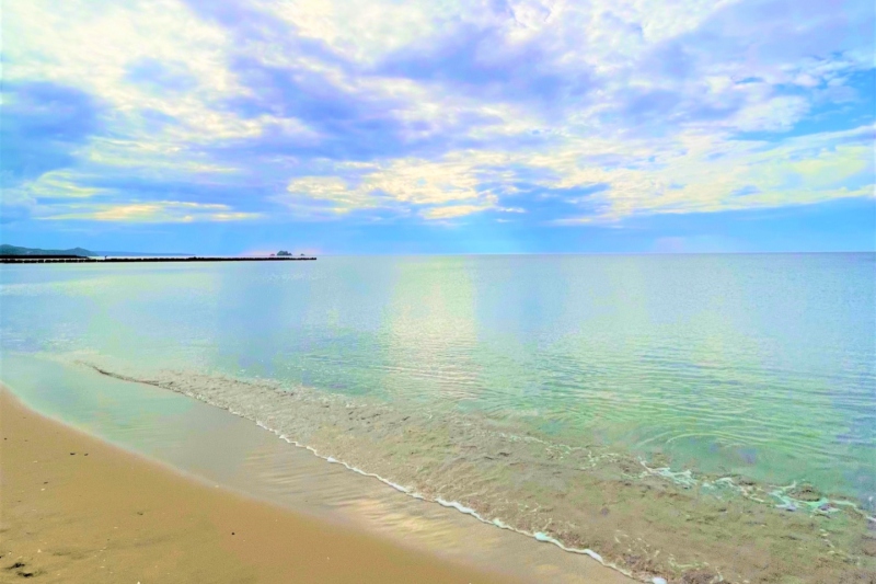 「賀露（かろ）みなと海水浴場」＜鳥取県/鳥取市＞