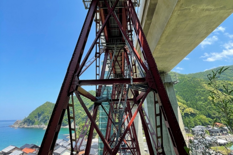 余部鉄橋「空の駅」クリスタルタワー～日本海を一望できる絶景エレベーター～