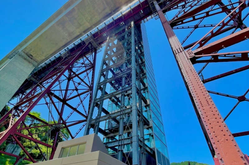 余部鉄橋「空の駅」クリスタルタワー～日本海を一望できる絶景エレベーター～