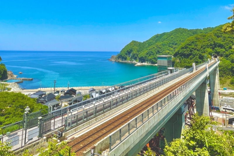 余部鉄橋「空の駅」展望施設＜餘部駅＞