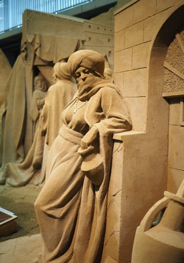 鳥取砂丘 砂の美術館 砂で世界旅行第14期「エジプト編」カイロのバザールのにぎわい