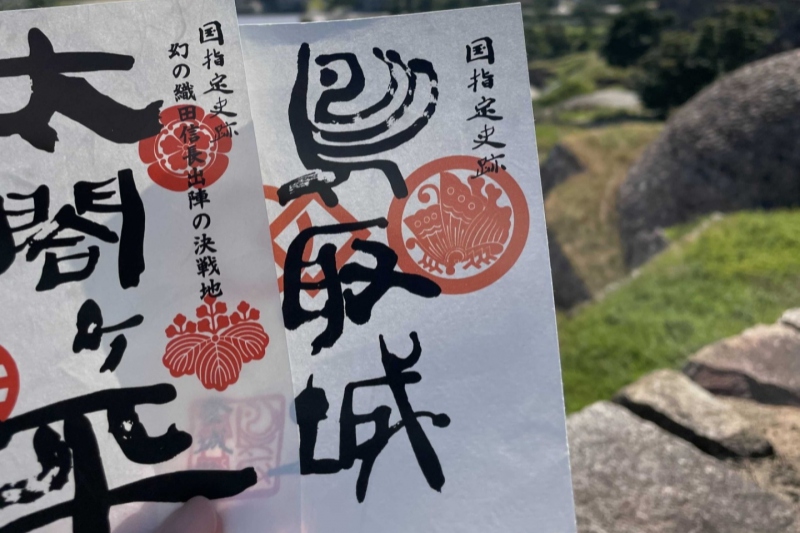 日本100名城の1つ「鳥取城」の御城印と合戦印＜鳥取県/鳥取市＞