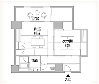 和室次の間の間取り画像